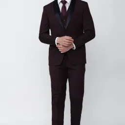 Men Single Breasted - 2 button Solid Suit-image-61