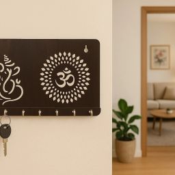 Key holder for home | key holders | key holder for wall | decorative item home Wood Key Holder-image-45