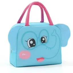 Kids Elephant Backpack, Blue and Pink, Plush Animal Design, Cute Cartoon Face Waterproof Lunch Bag-image-52