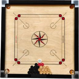Carrom Board 32 Inch for Adults Smooth Surface with Coins, Striker and Powder 80 cm Carrom Board-image-74