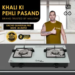 Surya Primecook Automatic Orchid White Glass Manual Gas Stove-image-69
