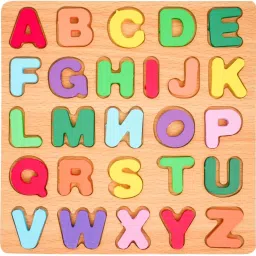 dandles Wooden 3in1 Educational Learning & Creative Board Game Puzzle Alphabet for kids. image 3