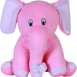Cute and adorable stuffed animal soft toy/ super soft PINK SITTING ELEPHANT / soft toys for kids, special occasions & gifting - 25 cm-20