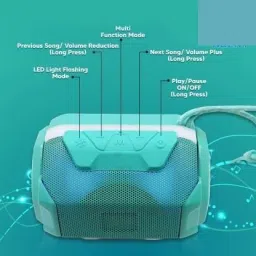 NKL Ultra Bass TF, Speaker Phone /3D Speaker Heavy Bass Led Ultra 3D Bass Portable Wireless Bluetooth Speaker TF-card supported for homeOutdoor activities Sound Box Bluetooth Speaker Splashproof Superb High bass Portable Bluetooth Speaker Big sound smart speakerS plash-Proof Speakeri Speaker Mod image 4