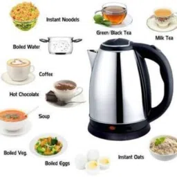 NIMYANK Hot Water, Tea, Rice and Cooking Foods Kettle,Scarlett Electric Heat Kettle 379 Travel Cooker-image-4