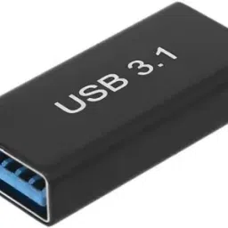 TECHGEAR Black Type C to USB Female To Female Hub Connector Converter Coupler USB C Jointer3.1 Phone Converter-image-0