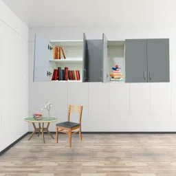 6 Doors Modular Wall Cabinet with Borer & Termites Free Assembly Engineered Wood Close Book Shelf-15