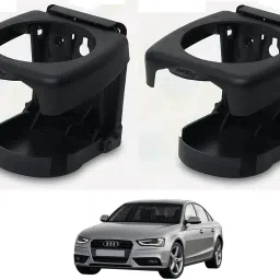 BLACK DRINK HOLDER SET OF 2 PCS COMPATIBILE WITH A4 Car Bottle Holder-image-74