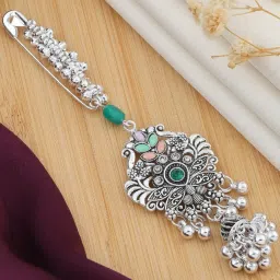 Rohit Fashion Trending New Silver Saree Pin Brooch For Womens Wear Brooch-image-12