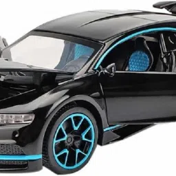 1:32 Scale Model Alloy Metal Bugatti Chiron Sports Car Model with Light and Sound Open Doors Pull Toy-image-59
