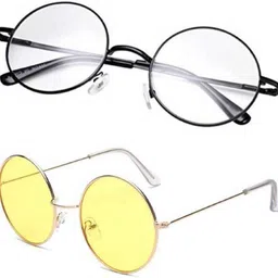 shiv UV Protection, Polarized, Gradient, Mirrored Round Sunglasses (55)-picture-0