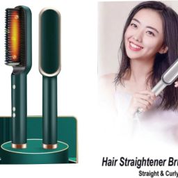 Fitaza Hair Brush Curling Anti-perm Straight Hair Comb Hair Iron Hair Styler Tool S94 Professional HQT 909b Hair Straightener comb Styler 5 Temperature Control S94 Hair Straightener Brush-image-84