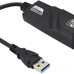 microware USB 3.0 to Ethernet Adapter, Driver Free 10/100/1000 Mbps Network RJ45 LAN Wired Gigabit Ethernet Adapter for Windows 10, 8.1, 7, XP, Linux, Mac OS, Chrome OS Lan Adapter-15
