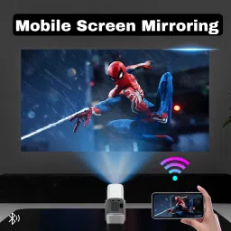 Omex 4K Android Dolby Audio Dual Wifi 5G BT5.0 4D Keystone E-Focus 7500LM ( 400 ANSI) (7500 lm / 1 Speaker / Wireless / Remote Controller) Portable Projector image 3