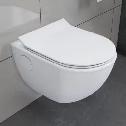 Ceramic Wall Hung Toilet With Soft Close Seat-P Trap (APS-779-OPERA) Western Commode-14