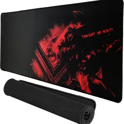 NIGSUR Premium Black & Red Extended Gaming Mouse Pad for Keyboard Laptop Macbook Mousepad-21