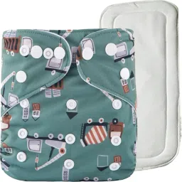 Baby Cloth Diaper Adjustable Reusable Washable Printed Button Diaper for Babies-image-15