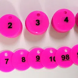 morel ROUND NUMERIC 1-100 TOKEN COIN CHIPS WITH HOLR FOR BOARD GAMES & OTHER USES ETC Coin Bank-picture-23