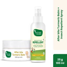 Natural Insect Repellent for Babies 100 ml + After Bite Turmeric Balm 25 gm-image-0