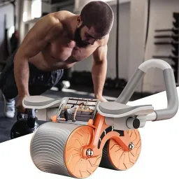 2-in-1 Rebound Fitness Ab Roller Wheel Plank Exercise Wheels with Phone Stand Ab Exerciser-14