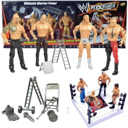 WWF Action Figures Ultimate Wrestling Miniature Toys for Kids, with Ring-image-27