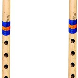 sg musical SGM-F4 Combo of 3 Bansuri Natural A, ,B & C Scale Bamboo Flute image 2
