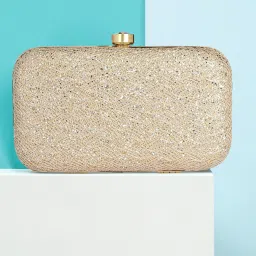 Casual, Formal, Party Gold Clutch-image-28