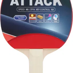 ATTACK BY ONE SHOT RETAIL Multicolor Table Tennis Racquet-12