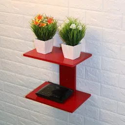 Wooden Wall Mount Tv Set Up Box Stand Wooden Wooden Wall Shelf-8