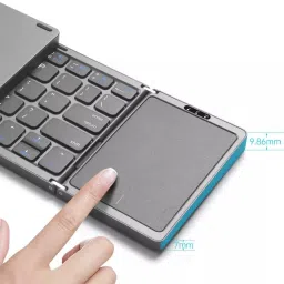 Kinzilla Foldable Bluetooth Keyboard, Pocket Size Portable Mini BT Wireless Keyboard FOLDABLE BLUETOOTH KEYBOARD Keyboard Skin image 2