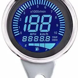 bike digital meter Speed Odometer Oil Meter Hour Speedometer LCD Tachometer Instrument chrome Digital Speedometer-image-99