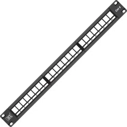 MX 19" Rock Mount 24 Port Rj45 Cat6 Patch Panel Lan Network Without I/o Blank With Cable Management Wired Ethernet Lan Adapter compatible with Windows, Mac, Linux-20