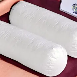 Round Microfibre Solid Bolster Pack of 2-93