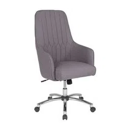 furniturstation Gans Leatherette Study Chair in Grey Colour-picture-30