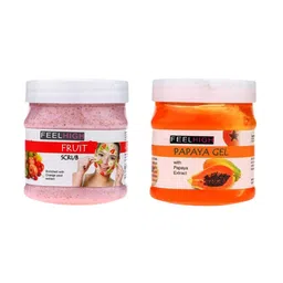 FEEL HIGH Face & Body Fruit Scrub & Papaya Gel-20