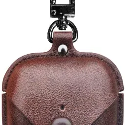Pouch for boAt Airdopes 161 / 163 Cover Leather Storage Bag Earphone Cover with Keychain-8