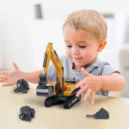 Unbreakable Excavator Toy Construction Long Carne Vehicle For 2 3 4 5 Year Toy-image-1