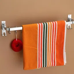 Stainless Steel Round Folding Towel Rod 24 inch 1 Bar Towel Rod-image-93