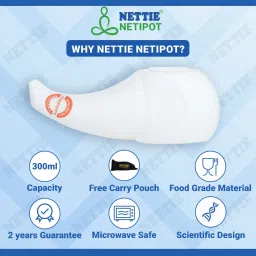 nettie Plastic White Neti Pot image 2