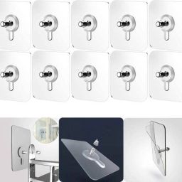 (PACK OF 10)Multipurpose use bathroom and kitchen storage hook Hook 10-image-92