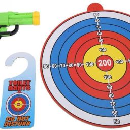 Dart Board,Target Toy for Kids Wall Hanging Dartboard Game ,Toilet Darts Game Soft Tip Dart-17