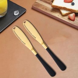 Stainless Steel Butter Spreader, Cheese Knife, Dessert Knife, Table Knife Set-image-94