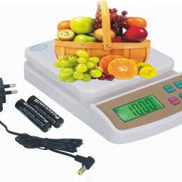 Gentle e kart ® Multipurpose Portable Electronic Digital Weighing Scale Weight Machine with Adapter (10 Kg - with Back Light) Weighing Scale-20
