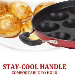 3-Layer Non Stick Appam Patra Gabgota Pongal Paniyraim With Lids Tawa 23 cm diameter with Lid-22