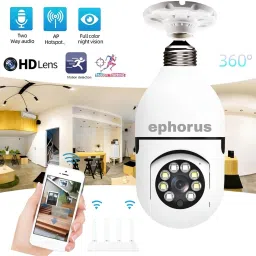 ephorus Bulb WiFi hidden two way audio colour night vision full HD PTZ camera 5MP camera 1 IP Camera Camera image 4