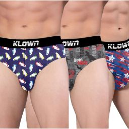 Pack of 3 Printed Men Brief-image-1