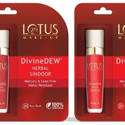 make up DivineDEW HERBAL SINDOOR (Rosy Blush & Love Drop)-22