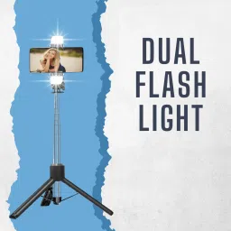 Ruskin Selfie Stick Tripod with Flashlight Y18 180cm expandable Tripod Bluetooth Remote Tripod, Monopod Kit, Tripod Kit image 2