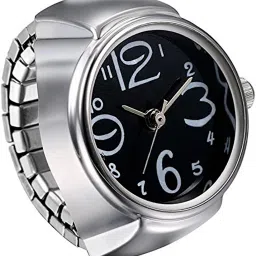 Watch Ring For Women Stylish Stretchable Ring For Girls Women Alloy Silver Plated Ring-image-72