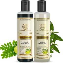 Amla & Bhringraj Hair Shampoo/Cleanser and Hair Conditioner (Combo) (Pack of 2)-15